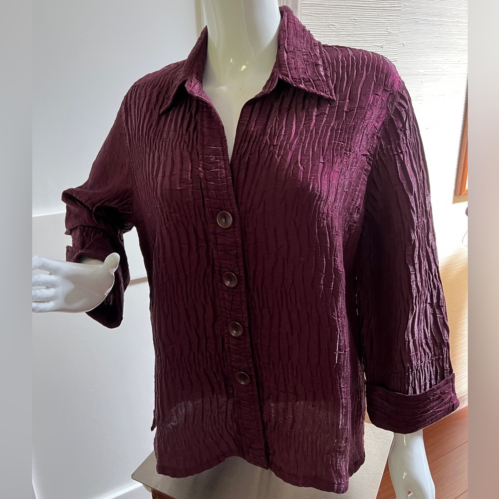 Duo Deep Plum Top PM (PL ?) and Pants PL Combo